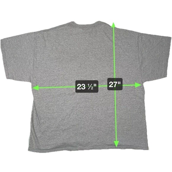 Vintage Y2k Delta Magnum Weight Indianapolis Colts Tee XL Gray NFL Football - Picture 3 of 3